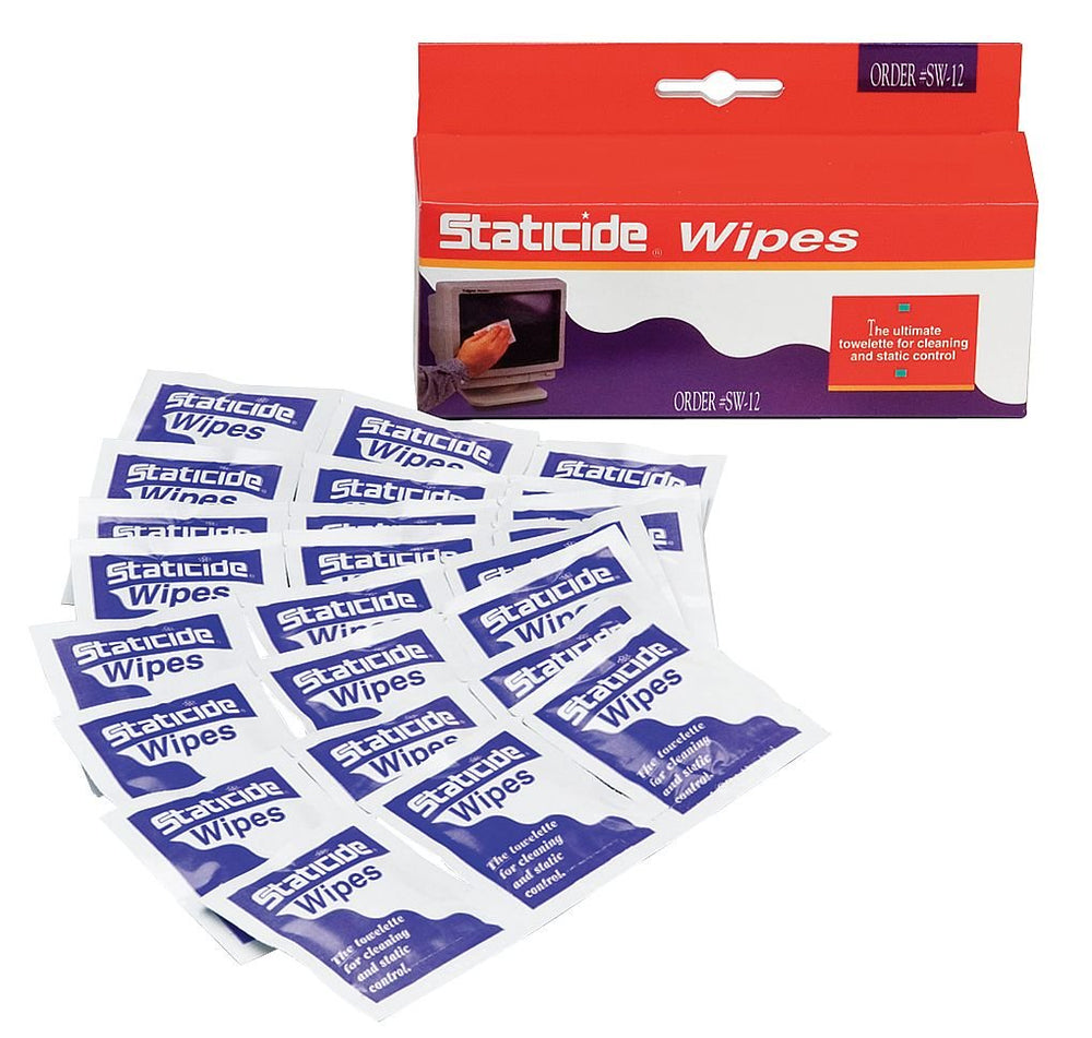 ACL Staticide wipes 5x8 inch for anti-static cleaning in electronics prep.