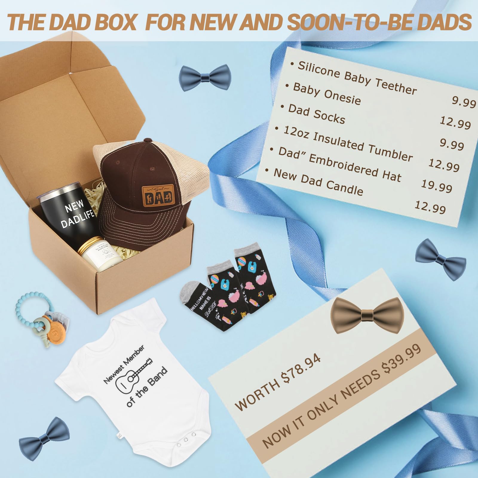 ACLZDXWZ gift box showcases a ready-to-gift first-time dad experience.