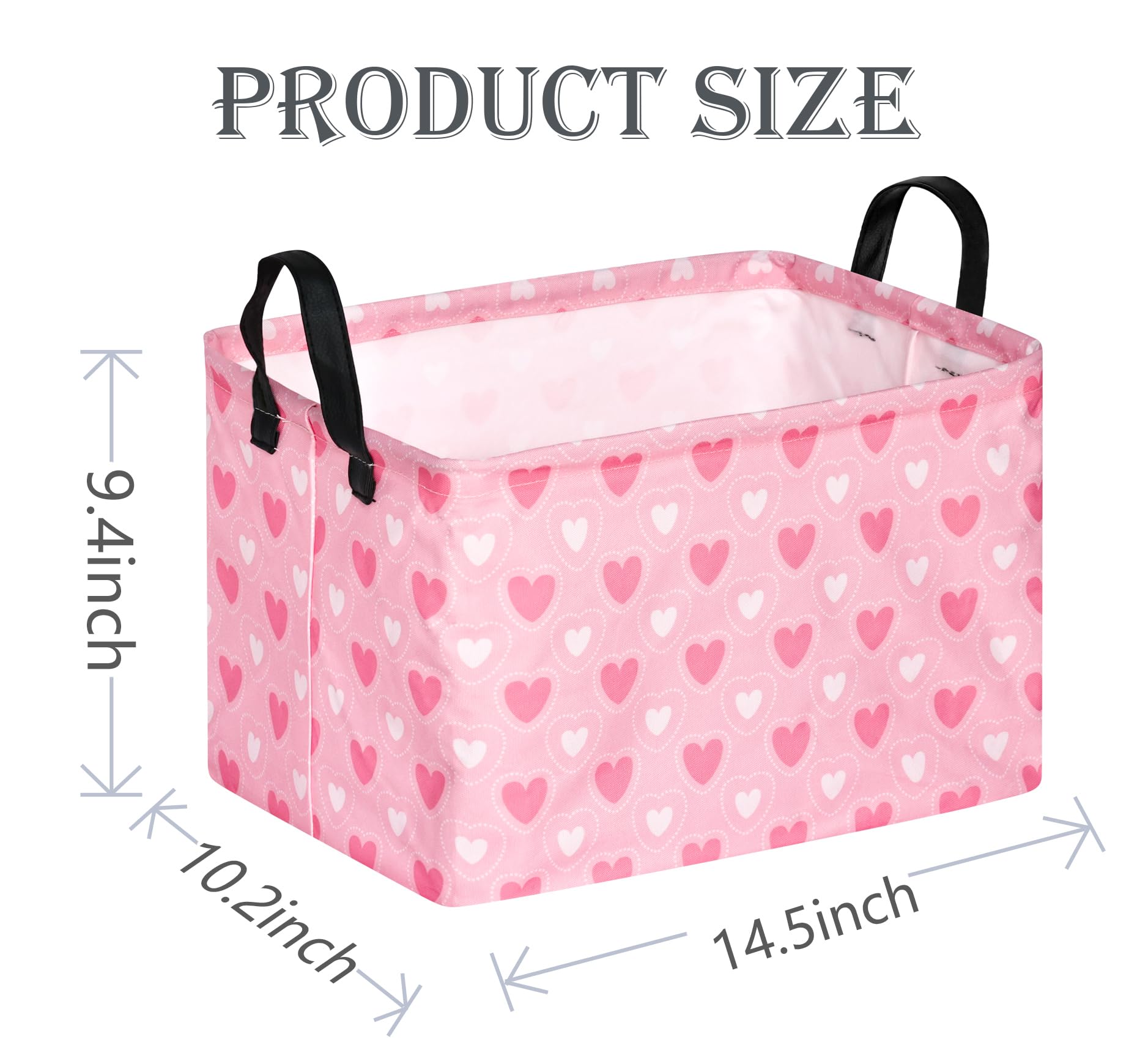 ACMUUNI basket uses durable polyester-linen blend for long-lasting storage.
