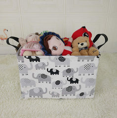 ACMUUNI collapsible laundry hamper with handles for easy transport.