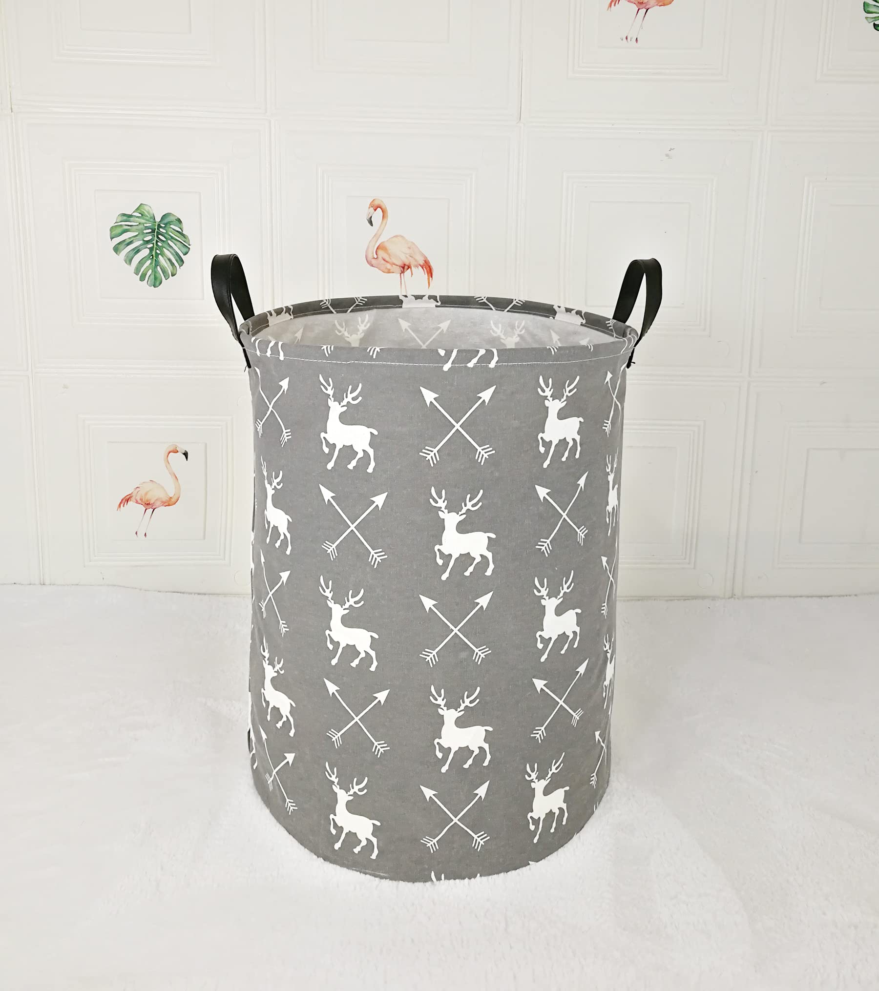 ACMUUNI deer storage organizer bin with waterproof lining to protect fabrics.