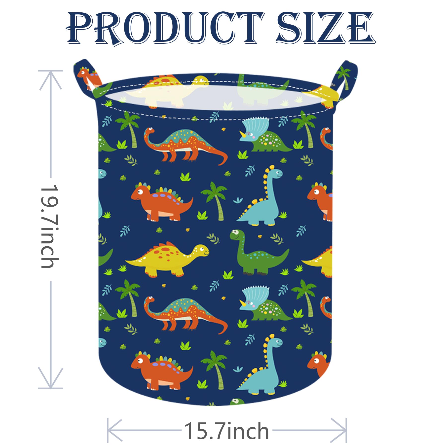 ACMUUNI dinosaur laundry hamper in collapsible form saves closet space