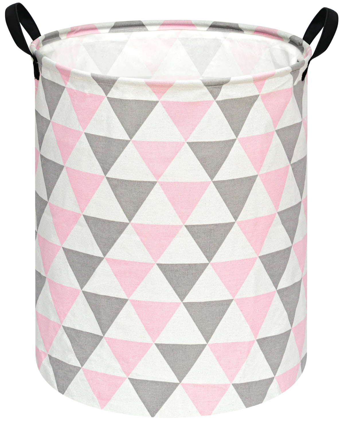 ACMUUNI dinosaur laundry hamper front view showing round shape for easy laundry storage