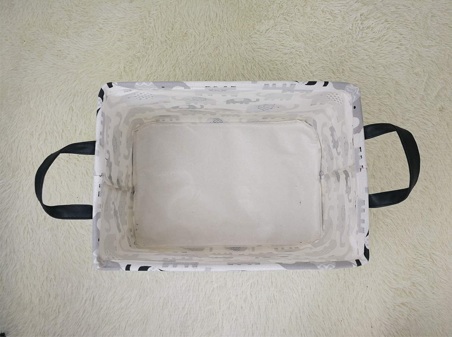 ACMUUNI dorm storage bin ideal for clothes and towels.
