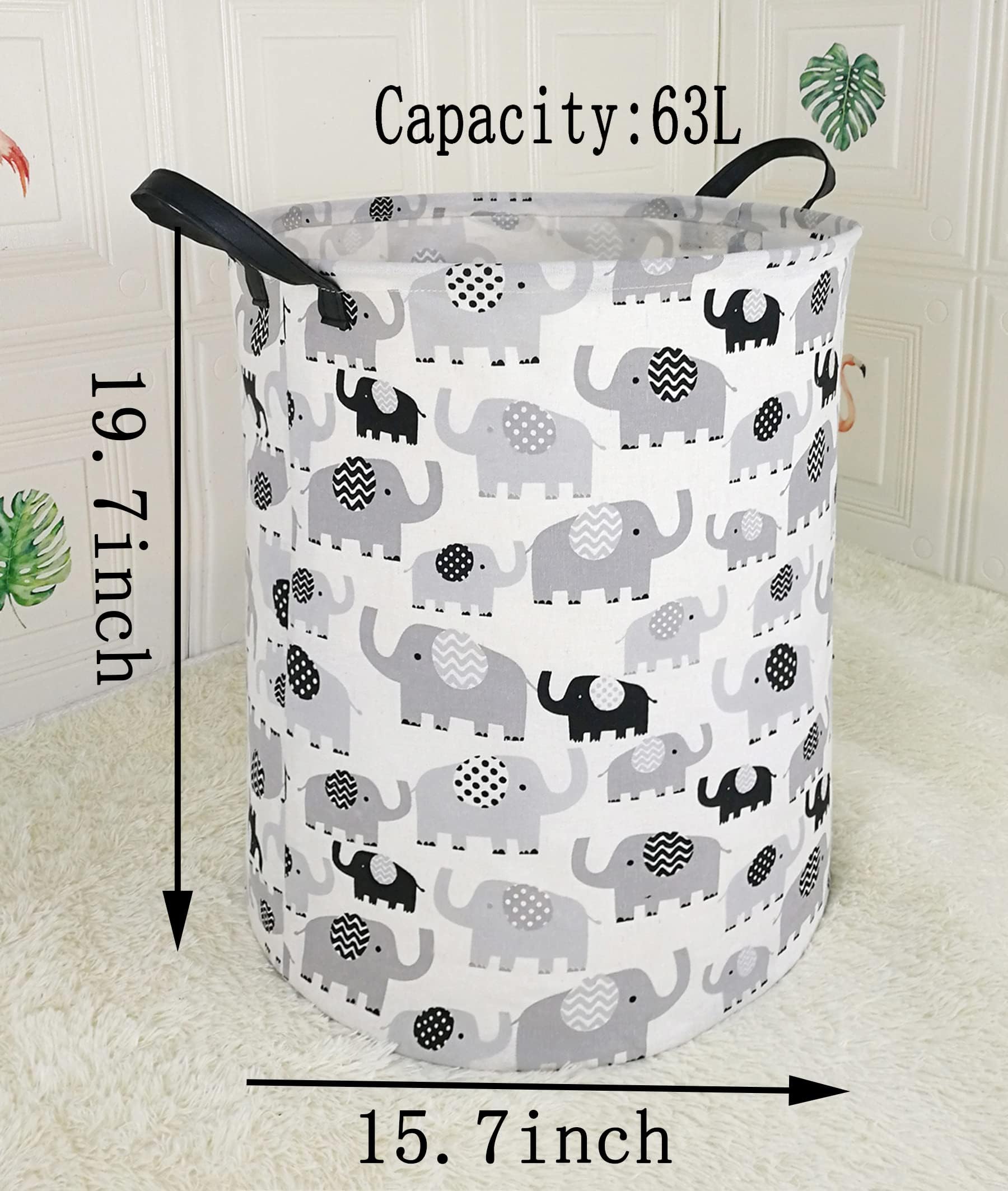 ACMUUNI laundry hamper material-closeup highlights durable canvas and cotton blend for everyday use.