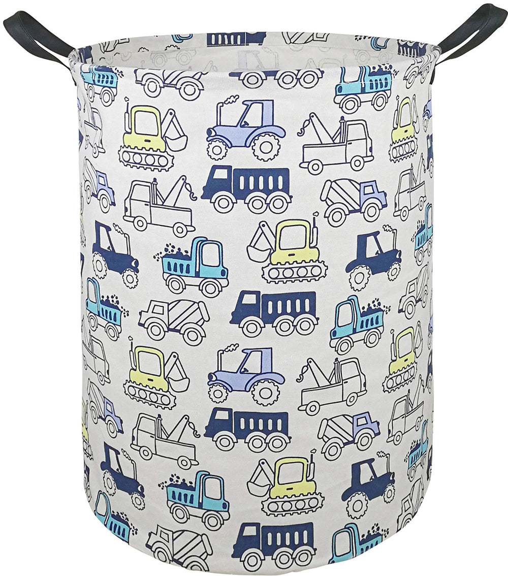 ACMUUNI round laundry hamper with 19.7 inch height for easy laundry transport and organization