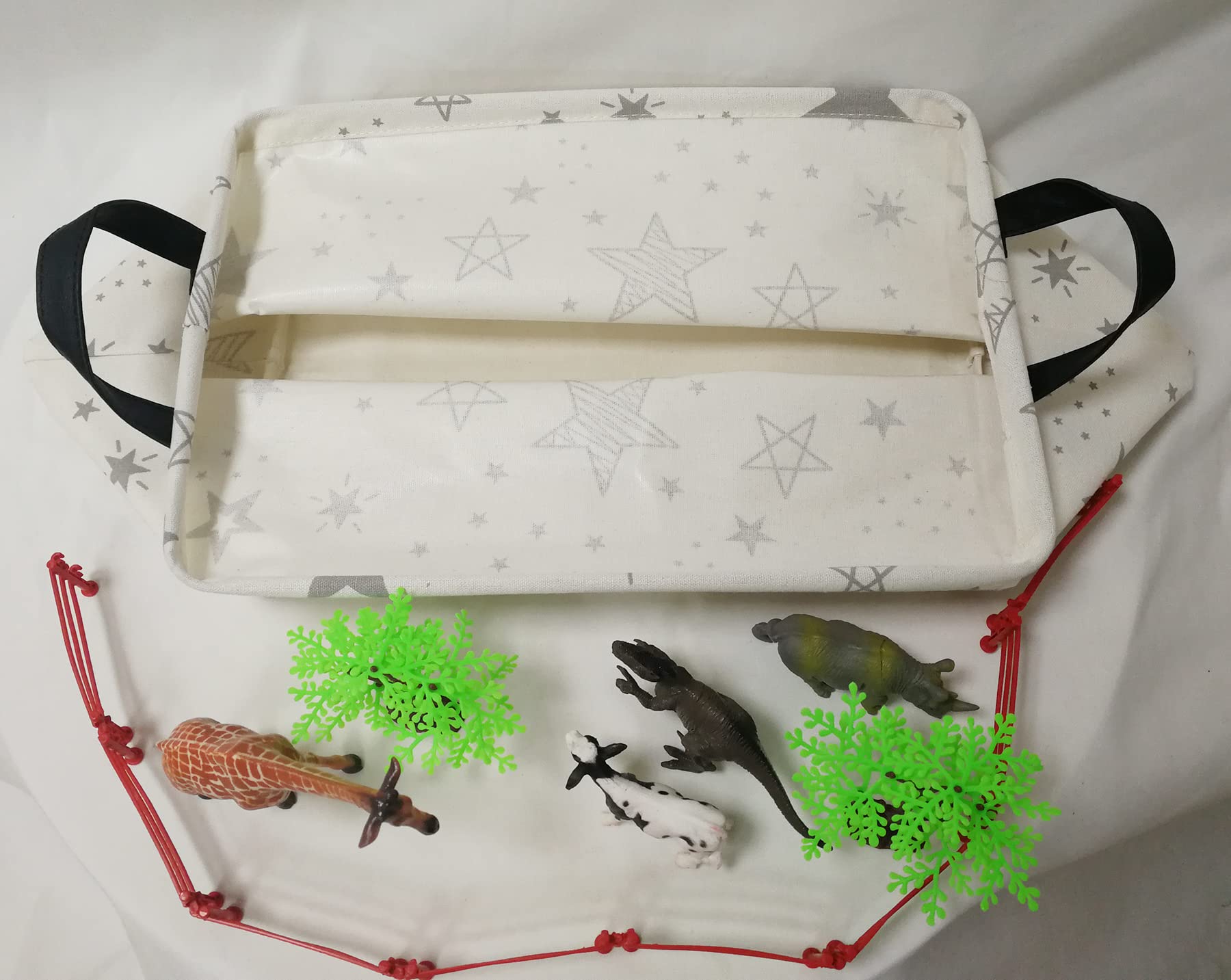 ACMUUNI multi-functional clothes hamper stores laundry and toys neatly.