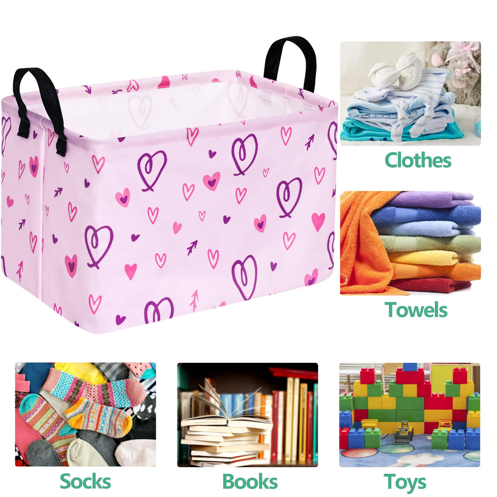 ACMUUNI rectangle gift shelf basket bedroom-nursery setup shows versatile use for clothes and books