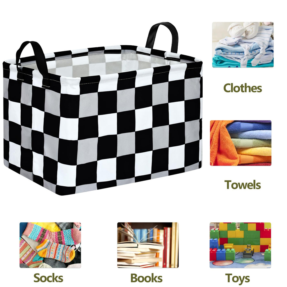 ACMUUNI Rectangle Gift Shelf basket foldable design enables compact storage and transport.
