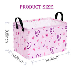 ACMUUNI rectangle gift shelf basket folded-flat demonstrates space-saving portability