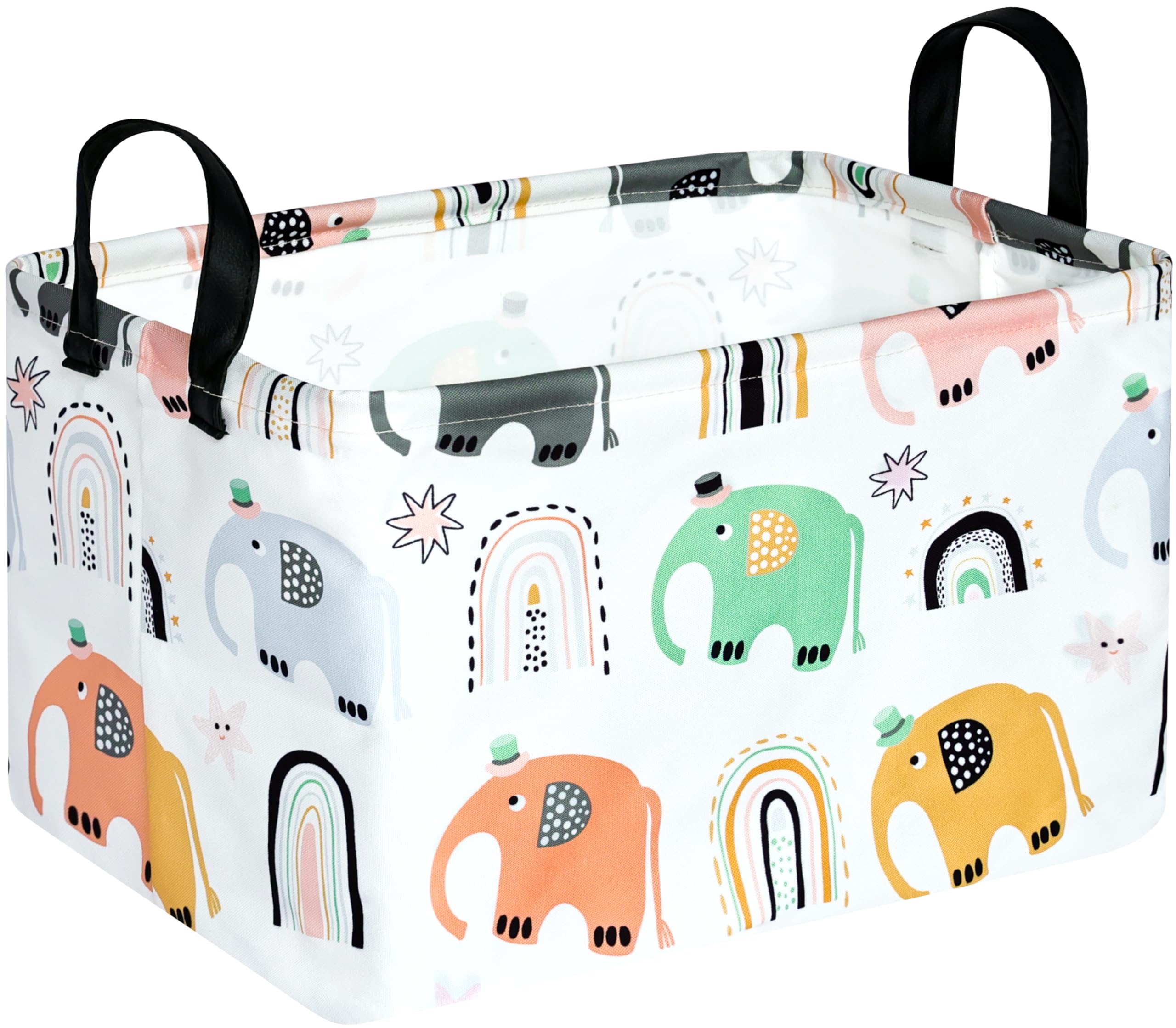ACMUUNI rectangle gift shelf basket front view ideal for toy organization in kids' rooms.