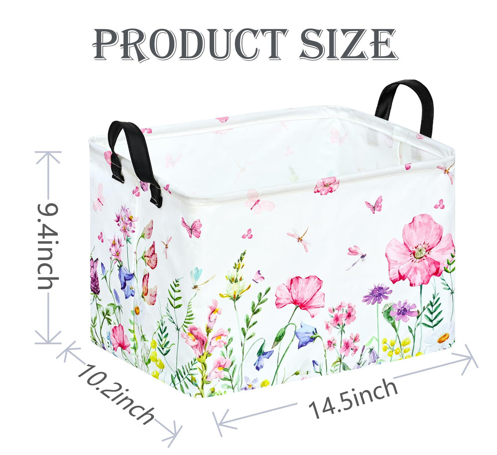 ACMUUNI rectangle storage basket multi-functional-use fits clothes, books, and magazines