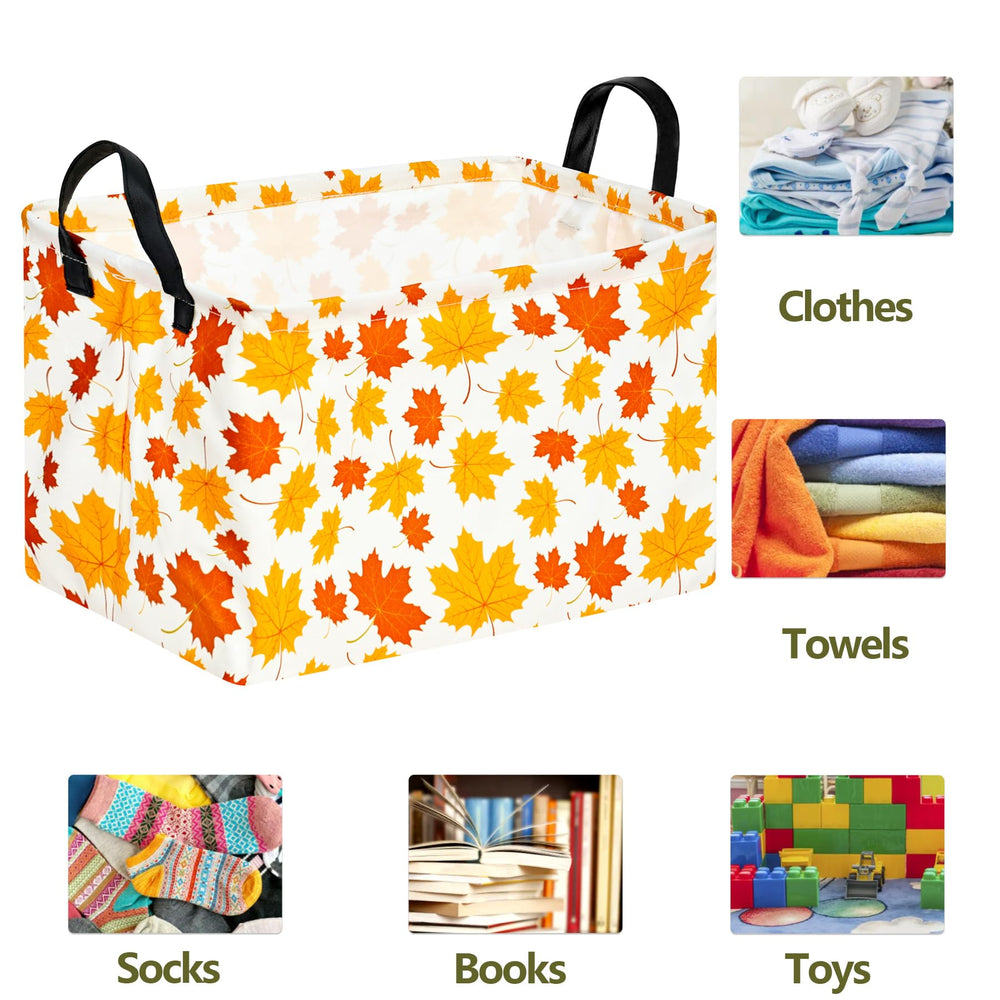ACMUUNI rectangle storage basket waterproof coating keeps dirt away and cleans easily.