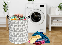 ACMUUNI round laundry basket with handles portable dorm laundry