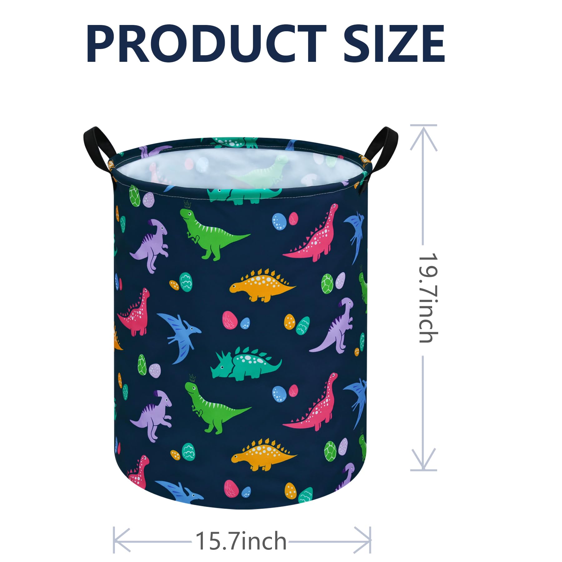 ACMUUNI round laundry hamper in use beside a bed for tidy laundry.