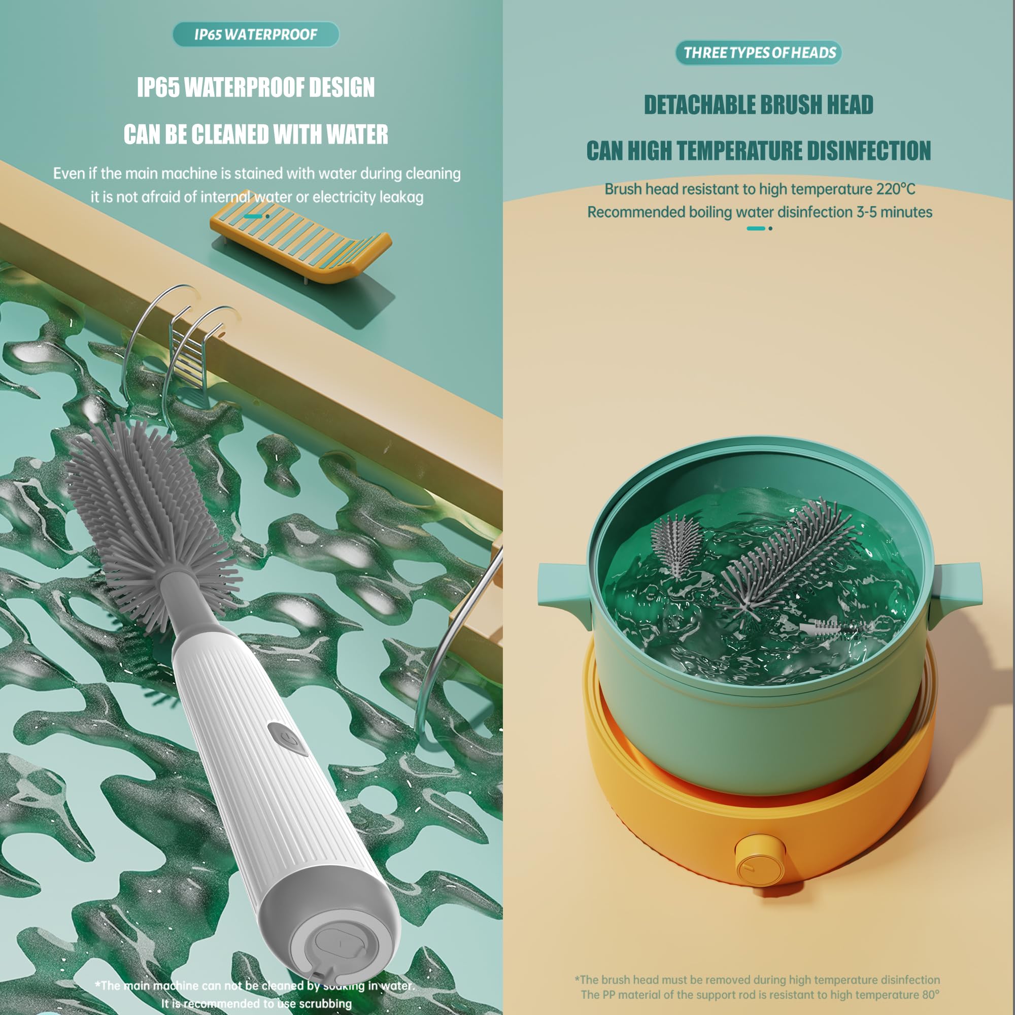 Acodoy usb-rechargeable design enables longer cleaning sessions.