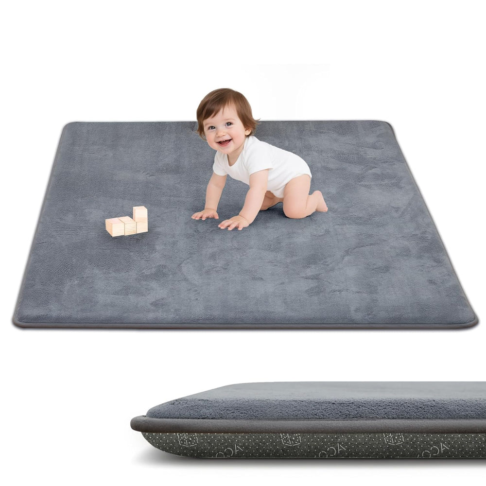 ACOMOPACK memory foam padding provides cushioned tummy time play