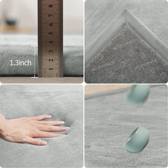 ACOMOPACK Baby Play Mat anti-slip bottom keeps surfaces stable during tummy time
