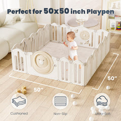 ACOMOPACK baby play mat shows anti-slip bottom for steady playtime