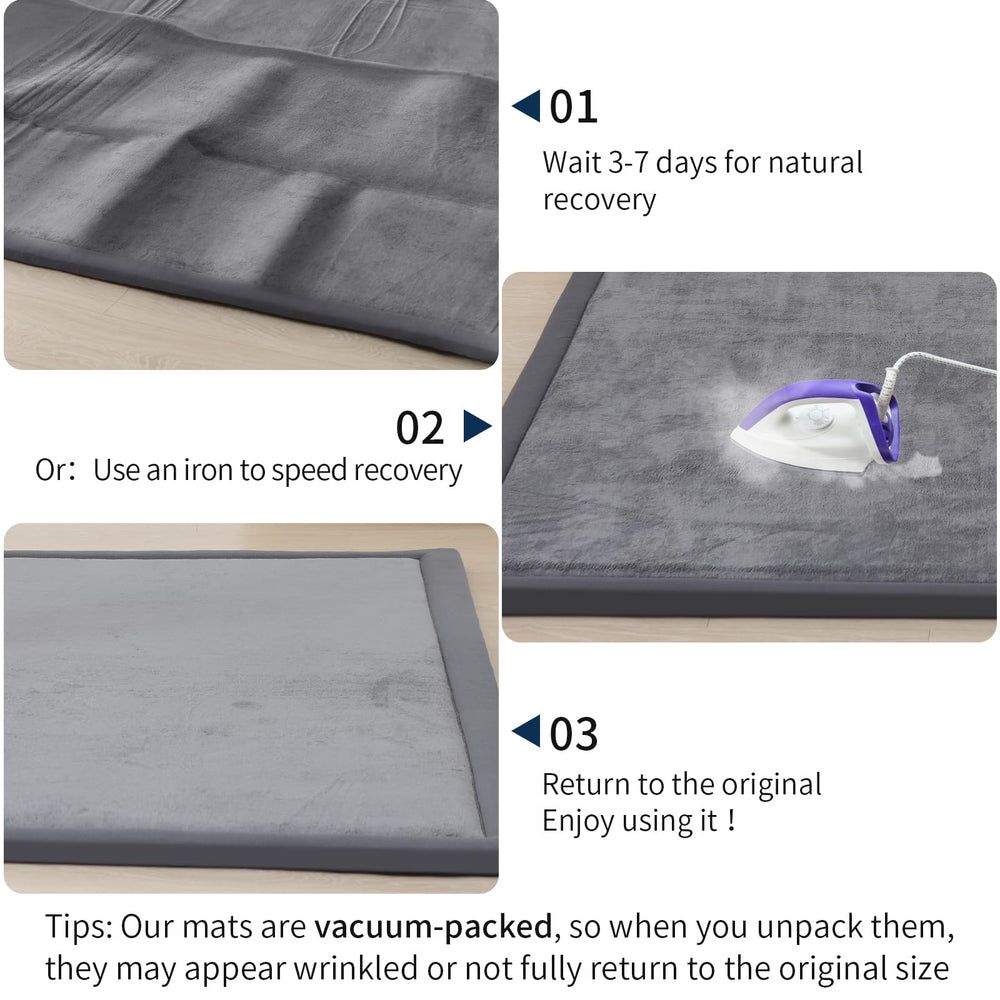 ACOMOPACK Baby Play Mat color variants showcase six options for room styling.