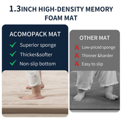 ACOMOPACK Baby Play Mat nursery beige color complements calming nursery décor