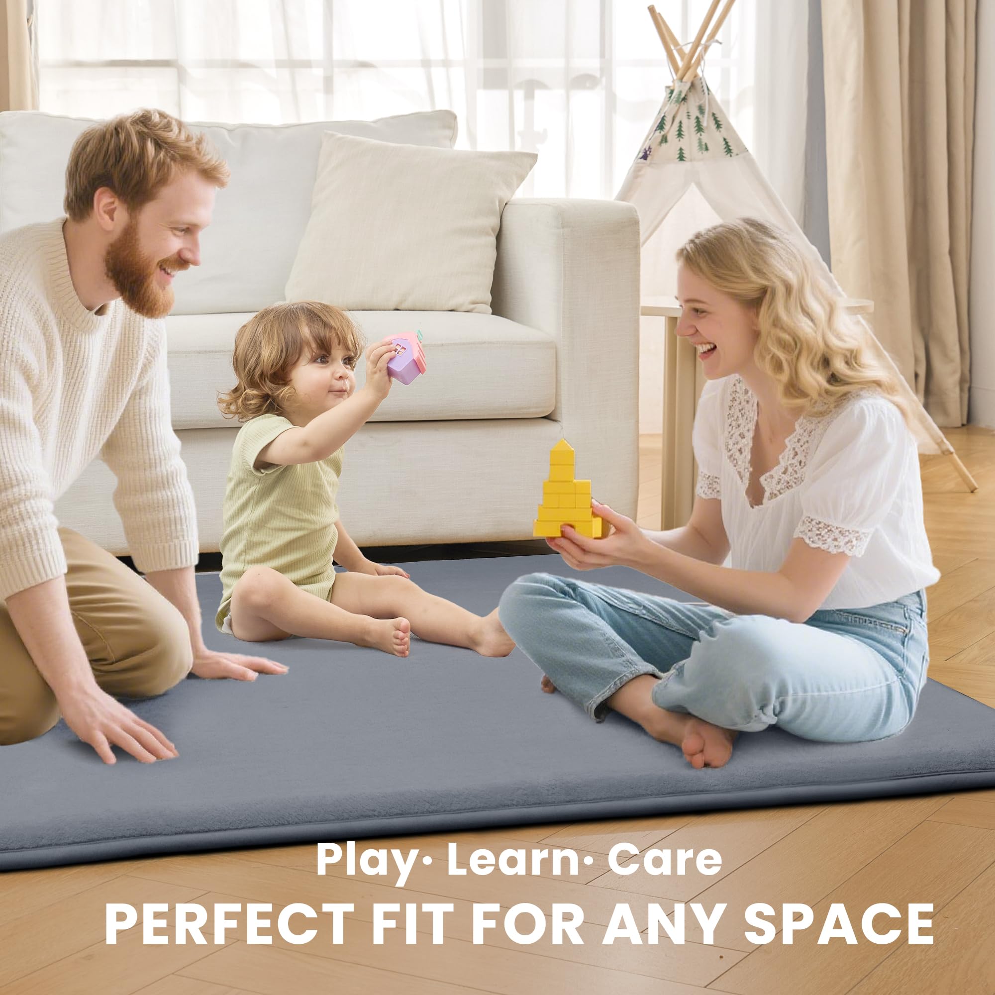 ACOMOPACK non-slip bottom ensures stable floor play and protects surfaces.