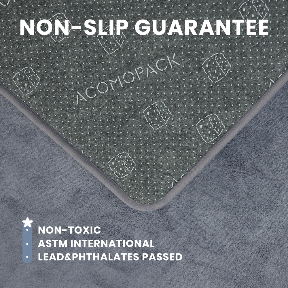 ACOMOPACK non-toxic safety certifications image referencing ASTM CPSIA OEKO-TEX compliance.