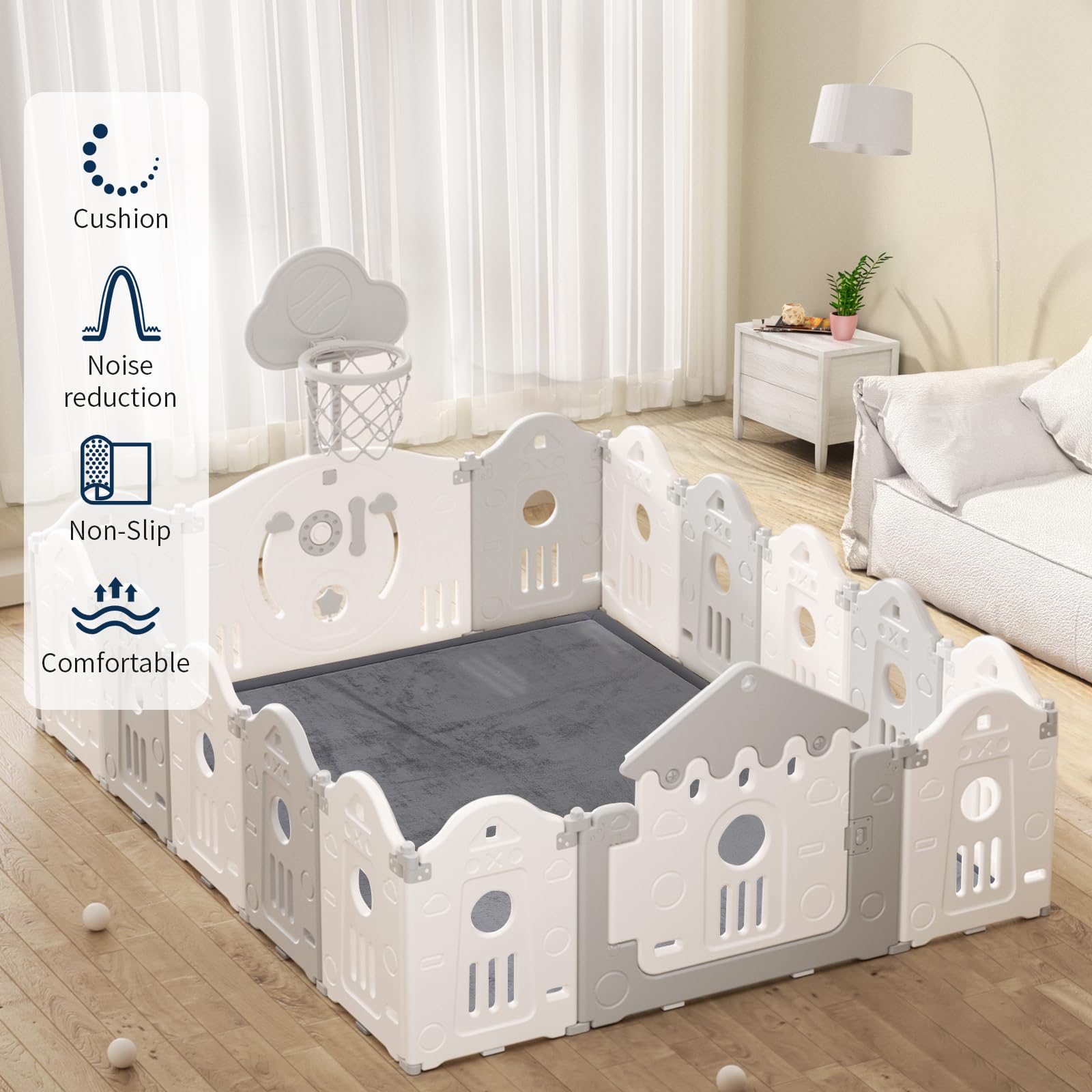 ACOMOPACK tummy time memory foam mat supports little chins and chests during supervised play.