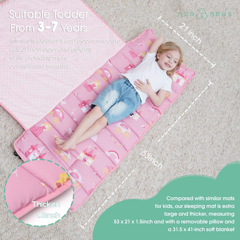 ACRABROS nap mat ideal for daycare, preschool, camping, or travel