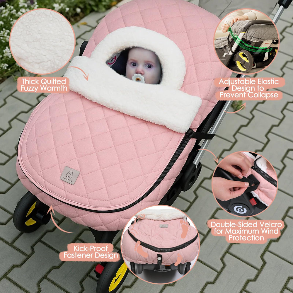 ACRABROS easy-install car seat cover fits most seats for quick setup