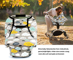 ACRABROS car seat cover mesh ventilation for breathable all-season use