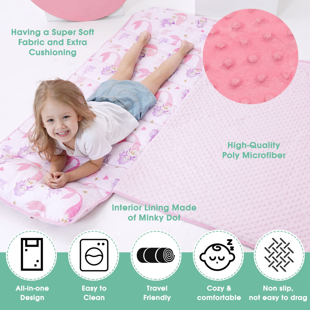 ACRABROS nap mat 53x21x2 inch size offers extra-large resting space