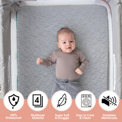 ACRABROS soft organic cotton cover with breathable fabric gentle on skin