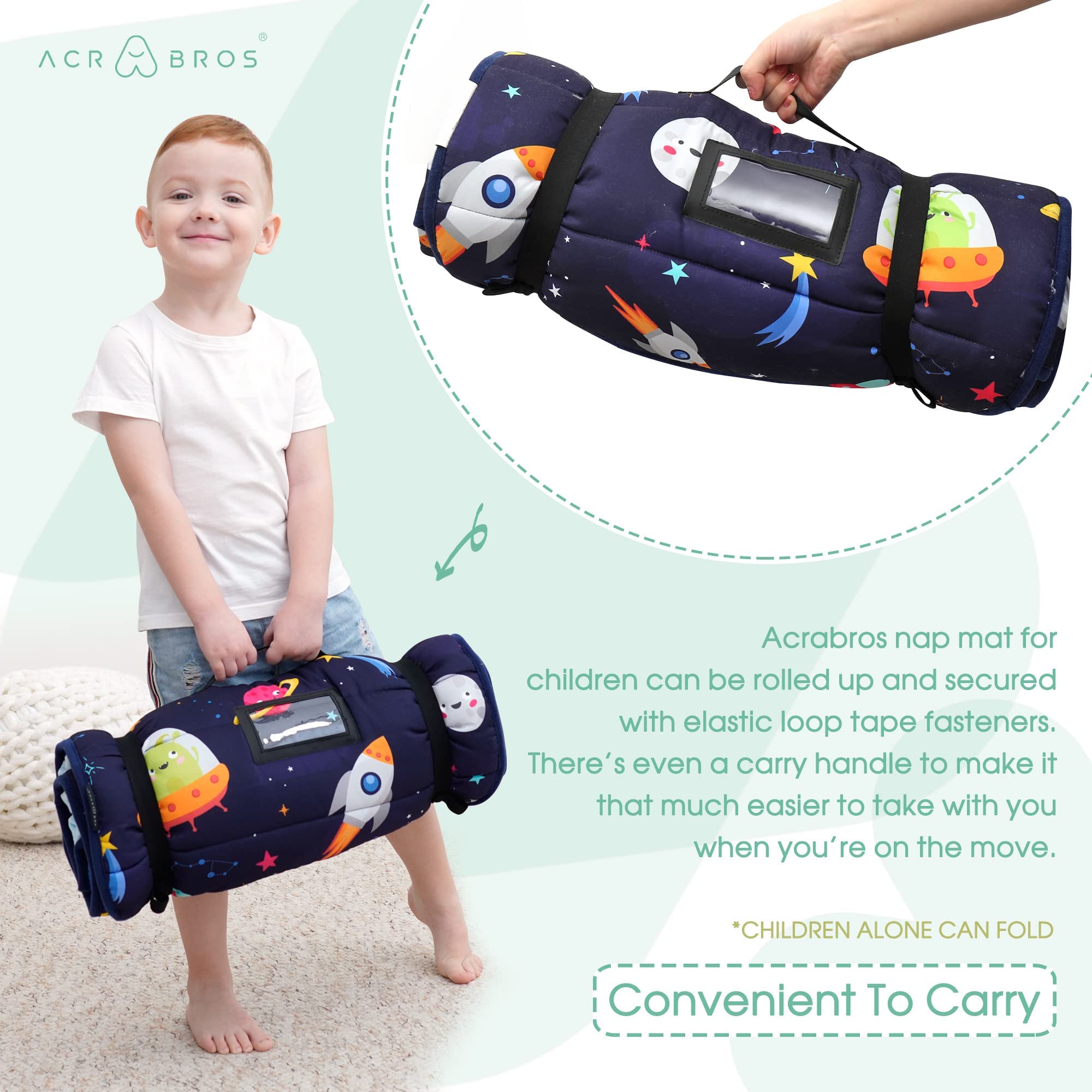 ACRABROS nap mat ideal for daycare and preschool use