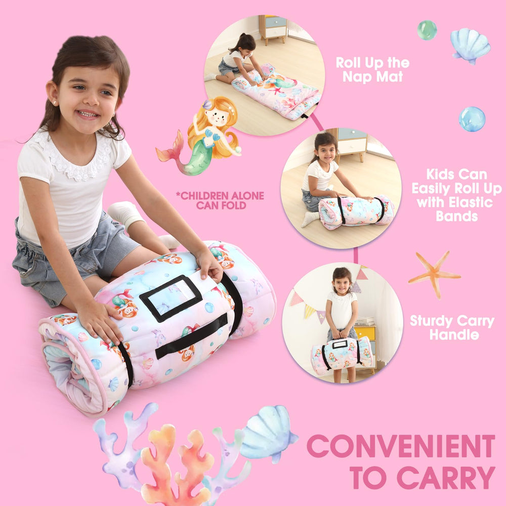 ACRABROS nap mat poly microfiber material delivers soft skin friendly comfort