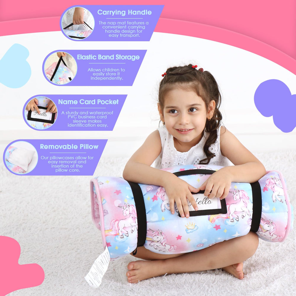 ACRABROS nap mat-travel-compat shows compact design for camping and car trips.