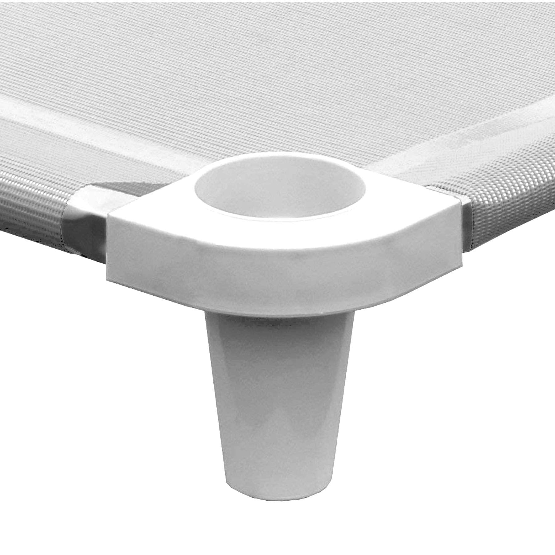 Acrimet nap cot mesh fabric in white promotes airflow and comfort during rest.