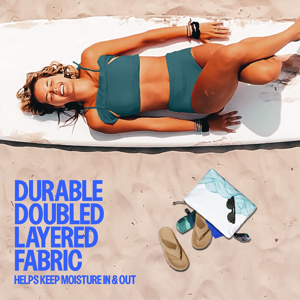 Acteon Wet Dry Travel Bag folded design saves space in luggage.