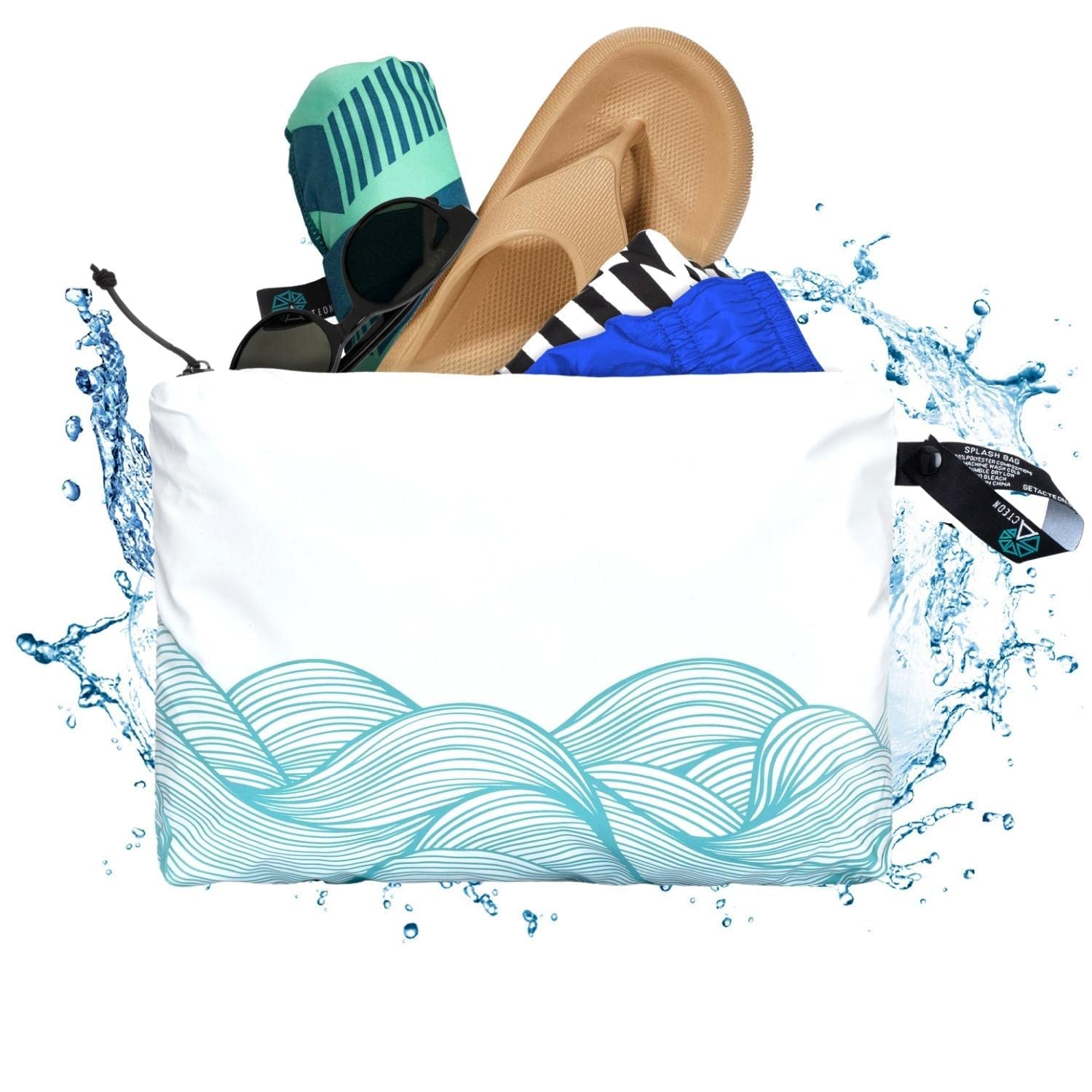 Acteon Wet Dry Travel Bag multi-purpose organizer for laundry and cosmetics.