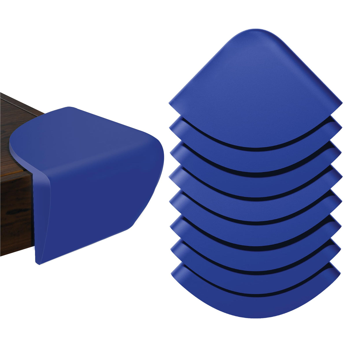 Acuity Modern baby-proofing corner protectors on furniture edges for child safety
