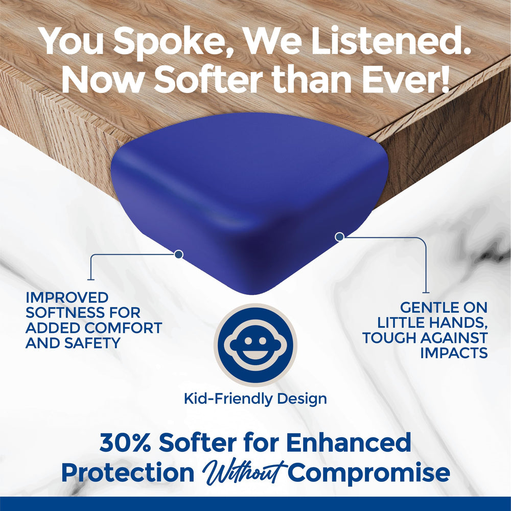 Acuity Modern extra-thick edge bumpers shield furniture edges from bumps