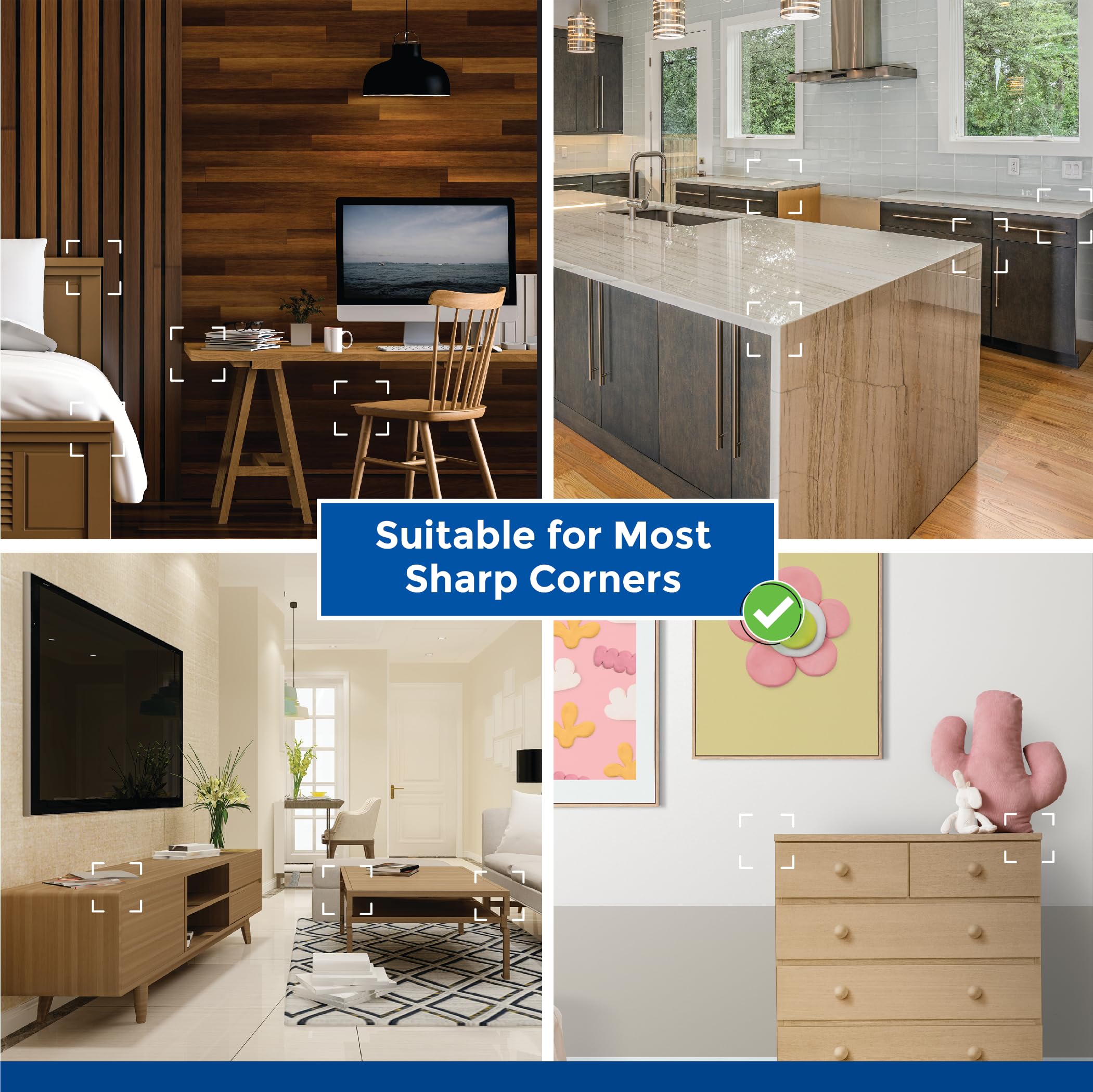 Acuity Modern strong adhesive ensures secure attachment to most furniture