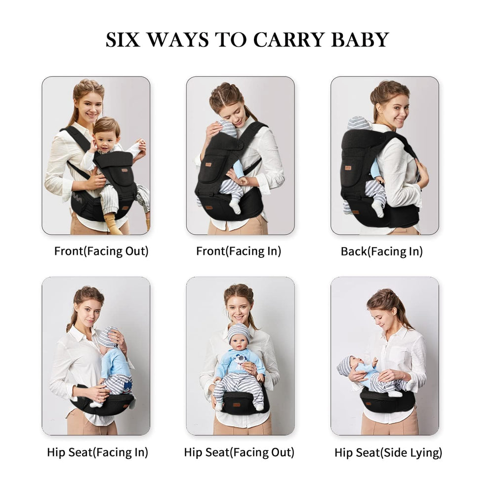 Acumas baby carrier breastfeeding-friendly design enables hands-free feeding on the go.
