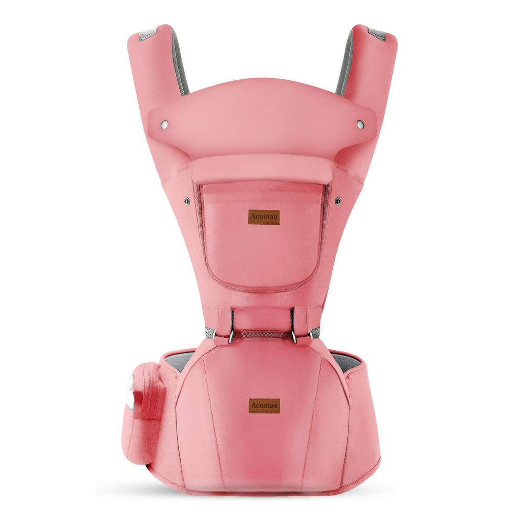 Acumas pink fabric care close-up indicates easy washing and breathable fiber.