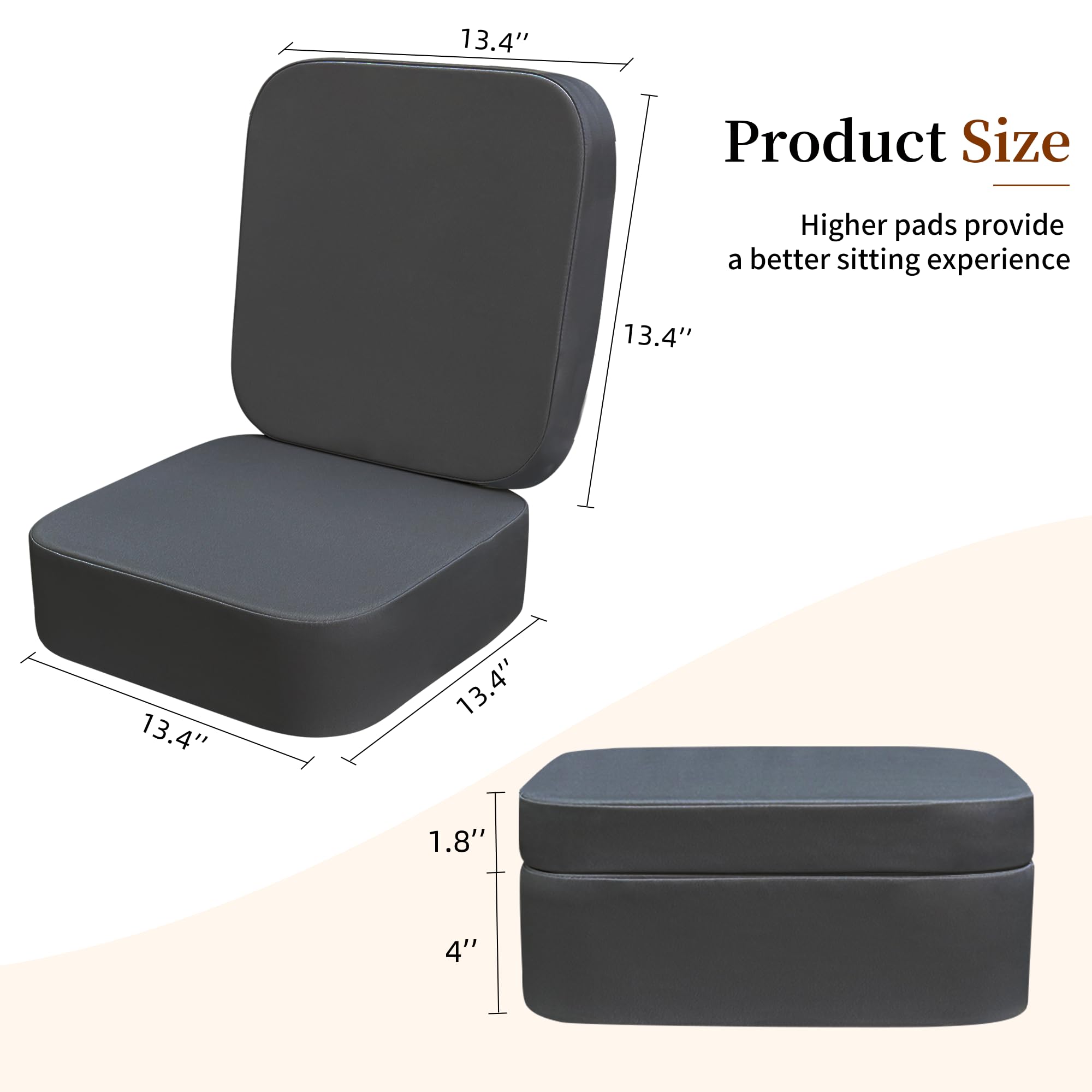 Acxseo dark grey booster fits kitchens and dining rooms with ease