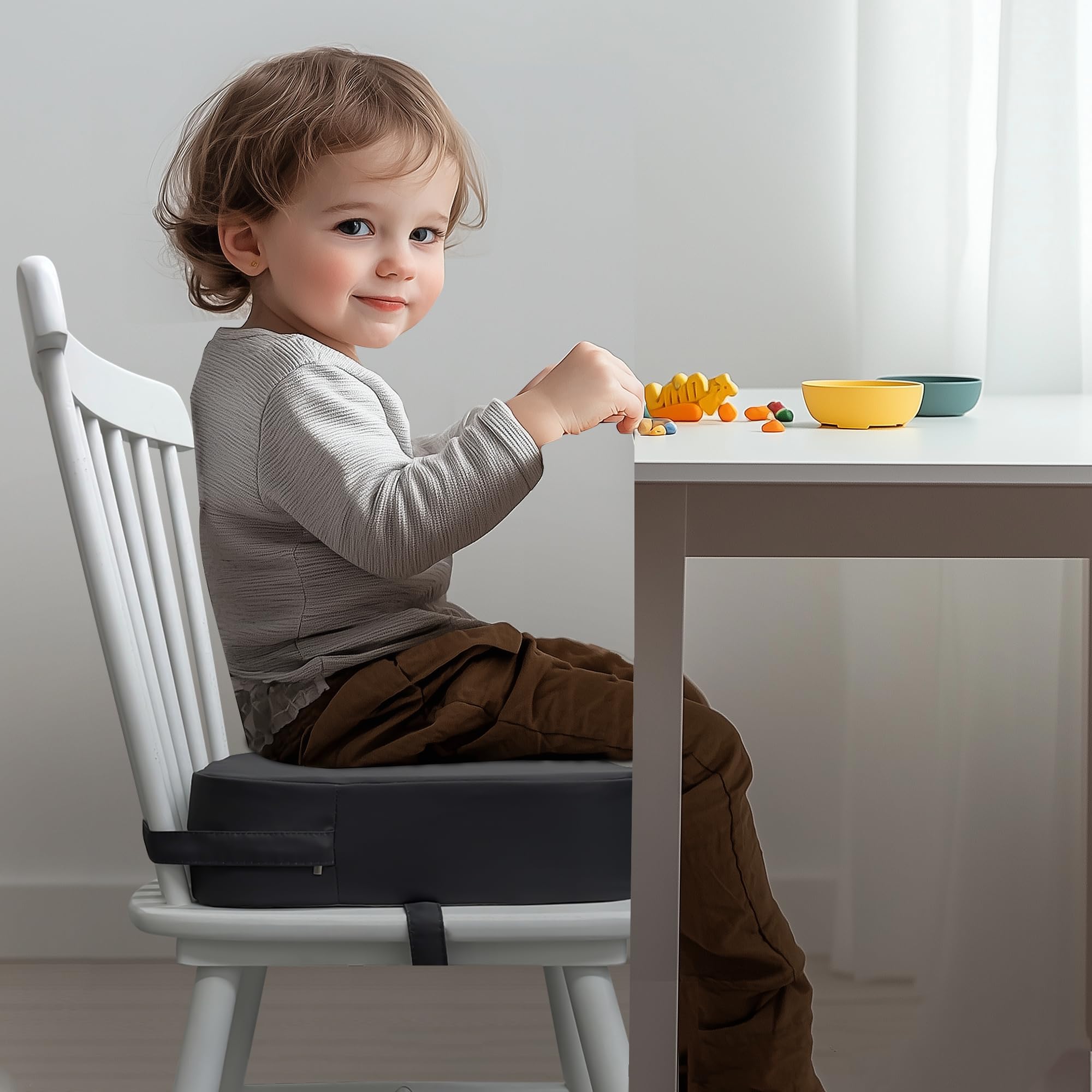 Acxseo booster seat high-density foam provides lasting support