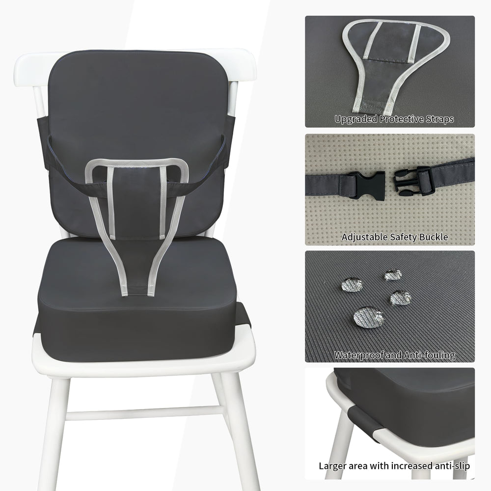 Acxseo booster seat portable design for travel between rooms.