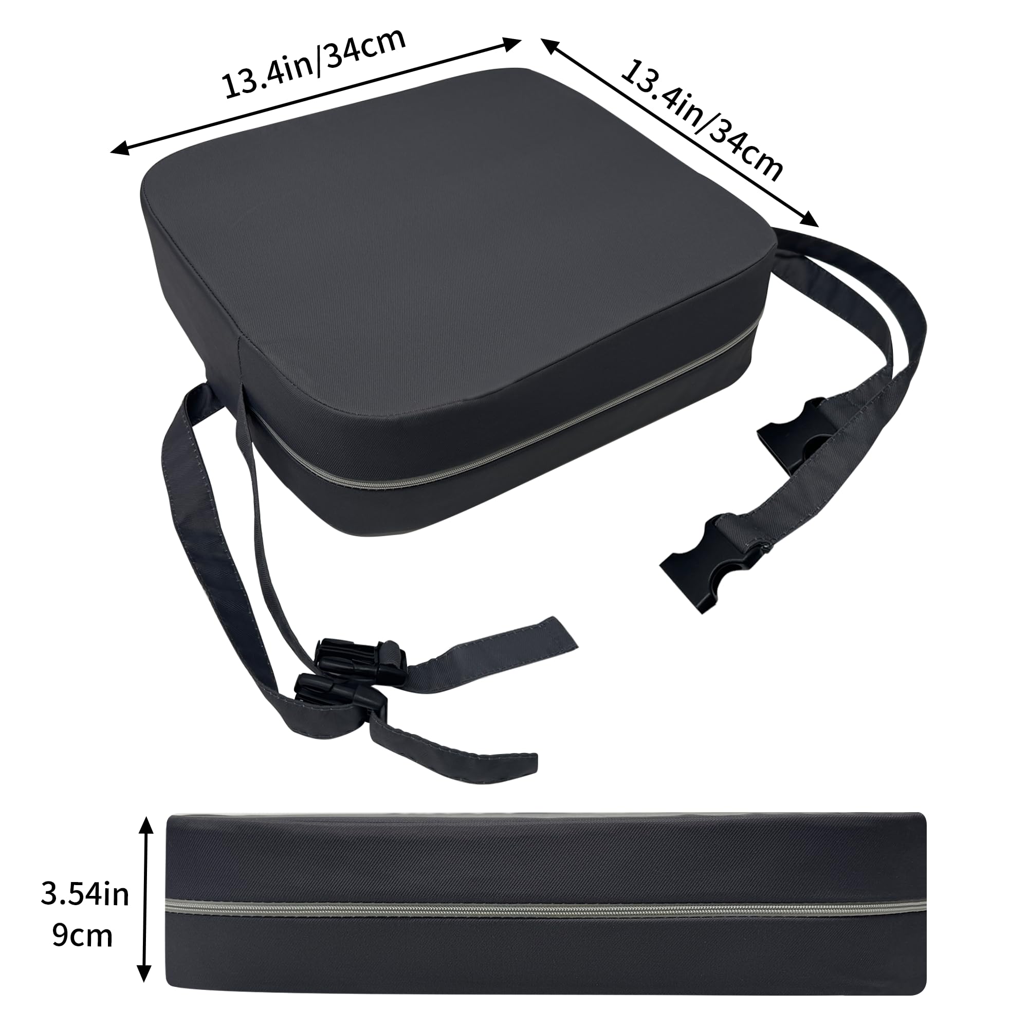 Acxseo booster seat shows waterproof fabric for quick cleanup