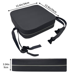 Acxseo booster seat shows waterproof fabric for quick cleanup