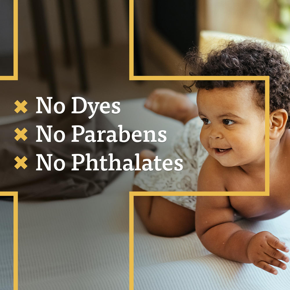 Diaper change routine with A+D helping soothe irritated skin.